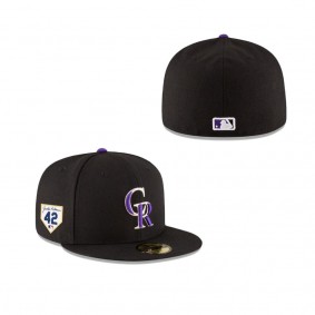 Men's Colorado Rockies Jackie Robinson Day 2024 59FIFTY Fitted Hat