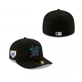Men's Miami Marlins Jackie Robinson Day 2024 Low Profile 59FIFTY Fitted Hat