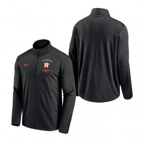 Men's Houston Astros Black 2022 World Series Champions Long Sleeve Half-Zip Pullover Jacket