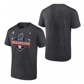 Men's Houston Astros Heather Charcoal 2022 World Series Champions Locker Room T-Shirt