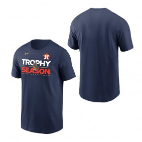 Men's Houston Astros Navy 2022 World Series Champions Commissioner's Trophy T-Shirt