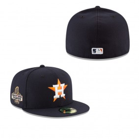 Men's Houston Astros Navy 2022 World Series Champions Home Side Patch 59FIFTY Fitted Hat