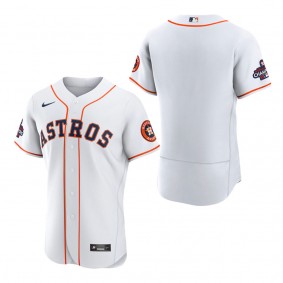 Men's Houston Astros White 2022 World Series Champions Home Authentic Jersey