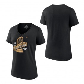 Women's Houston Astros Black 2022 World Series Champions Parade Plus Size V-Neck T-Shirt