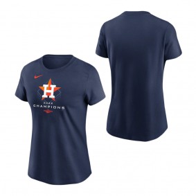 Women's Houston Astros Navy 2022 World Series Champions Prize T-Shirt
