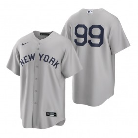 New York Yankees Aaron Judge Nike Gray 2021 Field of Dreams Replica Jersey