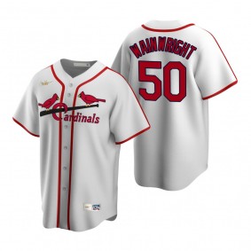 St. Louis Cardinals Adam Wainwright Nike White Cooperstown Collection Home Jersey