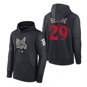 Adrian Beltre Texas Rangers Navy 2023 City Connect Pregame Performance Pullover Hoodie