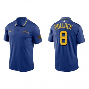 AJ Pollock Seattle Mariners Royal 2023 City Connect Knit Performance Polo