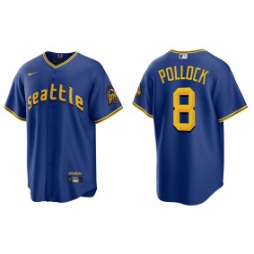 AJ Pollock Seattle Mariners Royal 2023 City Connect Replica Jersey