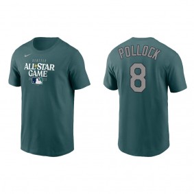 AJ Pollock Teal 2023 MLB All-Star Game Wordmark T-Shirt