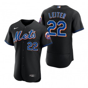 Men's New York Mets Al Leiter Black 2022 Authentic Alternate Jersey