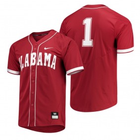 Alabama Crimson Tide Crimson Vapor Elite Replica College Baseball Jersey