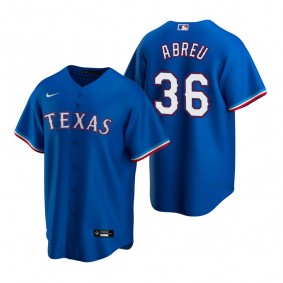 Texas Rangers Albert Abreu Nike Royal Replica Alternate Jersey