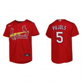 Albert Pujols Youth St. Louis Cardinals Red Alternate Replica Jersey