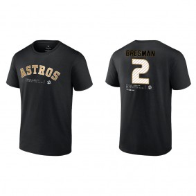 Alex Bregman Houston Astros Black 2022 World Series Champions T-Shirt