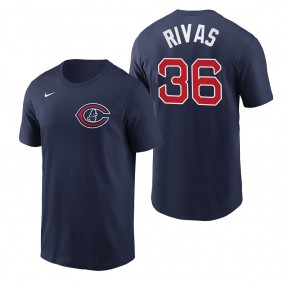 Cubs Alfonso Rivas Navy 2022 Field of Dreams T-Shirt