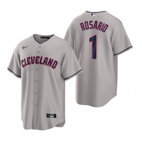 Cleveland Guardians Amed Rosario Nike Gray Replica Jersey
