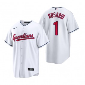 Men's Cleveland Guardians Amed Rosario Nike White Replica Jersey