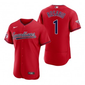 Men's Cleveland Guardians Amed Rosario Red Authentic Jersey