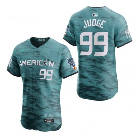 Men's American League Aaron Judge Teal 2023 MLB All-Star Game Vapor Premier Elite Player Jersey