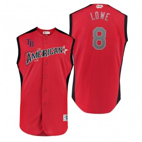 2019 MLB All-Star Game Workout American League Brandon Lowe Red Jersey