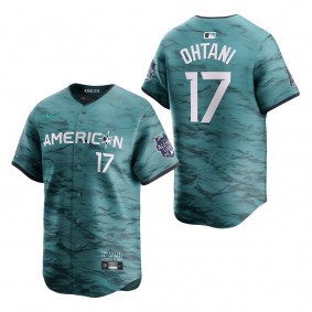 Men's American League Shohei Ohtani Teal 2023 MLB All-Star Game Limited Player Jersey