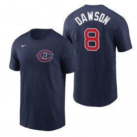 Cubs Andre Dawson Navy 2022 Field of Dreams T-Shirt