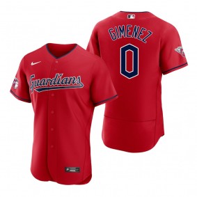 Men's Cleveland Guardians Andres Gimenez Red Authentic Jersey