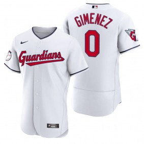 Men's Cleveland Guardians Andres Gimenez White 2022 Authentic Home Jersey
