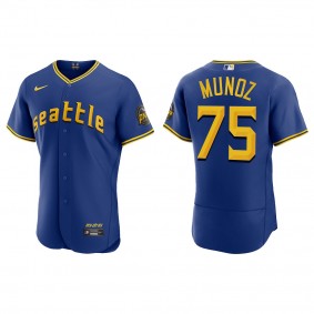 Andres Munoz Seattle Mariners Royal 2023 City Connect Authentic Jersey