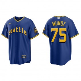 Andres Munoz Seattle Mariners Royal 2023 City Connect Replica Jersey