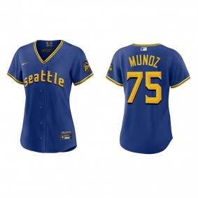 Andres Munoz Women's Seattle Mariners Royal 2023 City Connect Replica Jersey