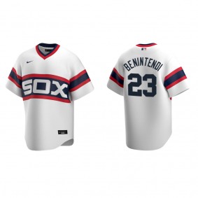 Andrew Benintendi Men's Chicago White Sox Nike White Home Cooperstown Collection Jersey