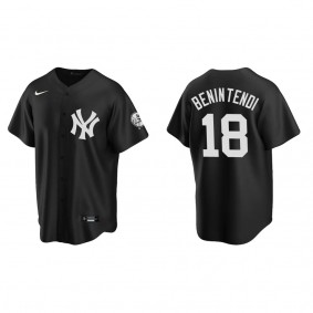 Men's New York Yankees Andrew Benintendi Black Replica Fashion Jersey