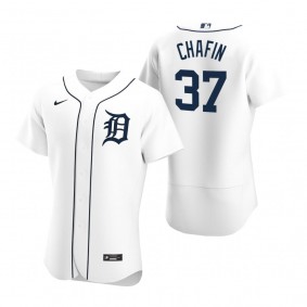 Men's Detroit Tigers Andrew Chafin White Authentic Home Jersey