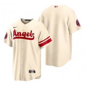Los Angeles Angels Cream 2022 City Connect Replica Team Jersey