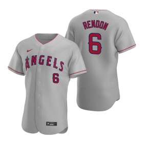 Men's Los Angeles Angels Anthony Rendon Nike Gray Authentic 2020 Road Jersey