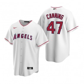 Men's Los Angeles Angels Griffin Canning Nike White Replica Home Jersey