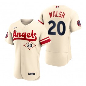 Men's Los Angeles Angels Jared Walsh Cream 2022 City Connect Authentic Jersey