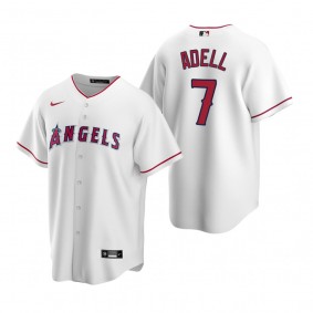 Los Angeles Angels Jo Adell Nike White Replica Home Jersey