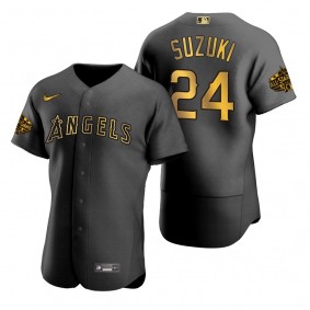 Los Angeles Angels Kurt Suzuki Authentic Black 2022 MLB All-Star Game Jersey