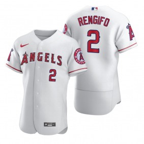 Men's Los Angeles Angels Luis Rengifo Nike White Authentic Home Jersey
