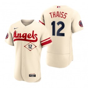 Men's Los Angeles Angels Matt Thaiss Cream 2022 City Connect Authentic Jersey