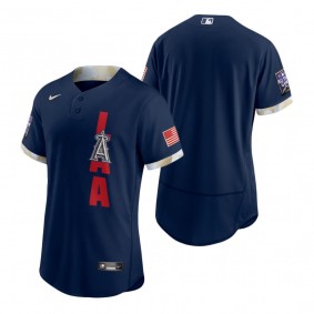 Men's Los Angeles Angels Navy 2021 MLB All-Star Game Authentic Jersey