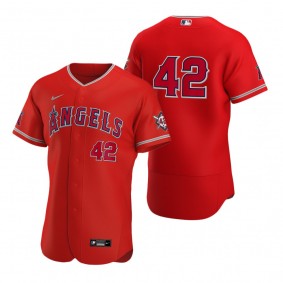 Los Angeles Angels Red Jackie Robinson Day Authentic Jersey