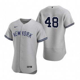 Men's New York Yankees Anthony Rizzo Nike Gray Authentic Road Jersey
