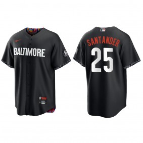Anthony Santander Baltimore Orioles Nike Black 2023 City Connect Replica Jersey