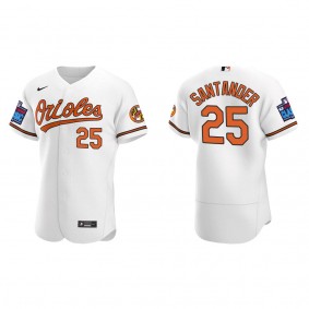 Anthony Santander Baltimore Orioles White 2022 Little League Classic Authentic Jersey