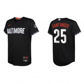 Anthony Santander Youth Baltimore Orioles Black 2023 City Connect Replica Jersey